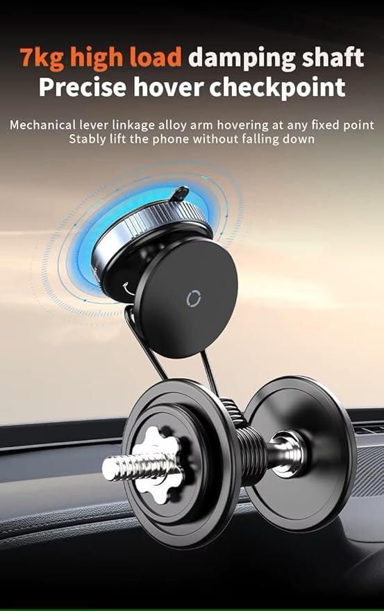 Magnetic Suction Phone Holder - Best Car, Office Desk & more