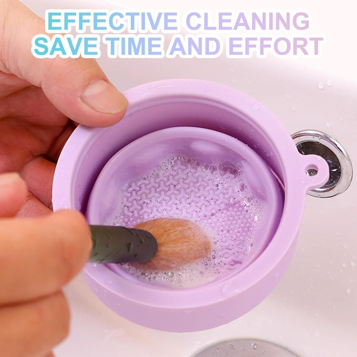 Silicon Makeup Brushes Cleaning Cup