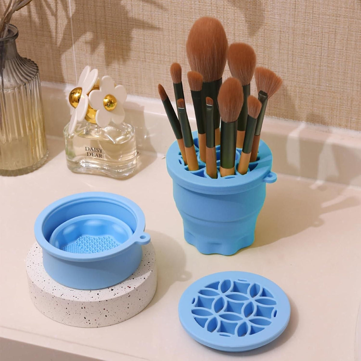 Silicon Makeup Brushes Cleaning Cup