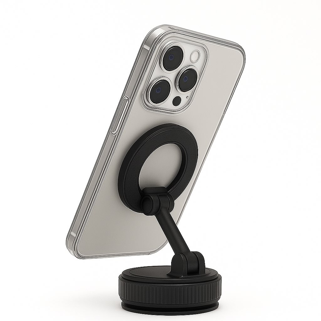 Magnetic Suction Phone Holder - Best Car, Office Desk & more